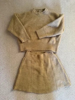 NWOT TEMA FASHION Cozy Crewneck Sweater and skirt set thumbnail 1