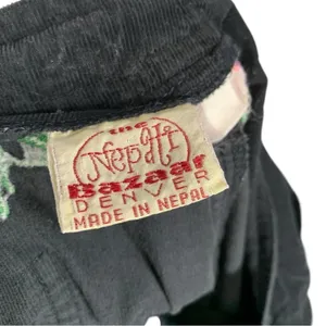 Vintage The Nepali bazaar Y2K Embroidered Corduroy Pants Size Large thumbnail 8