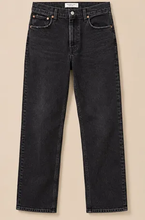 Abercrombie & Fitch Womens Jeans 30/10 Black '90s Straight Ultra High Rise Denim thumbnail 1