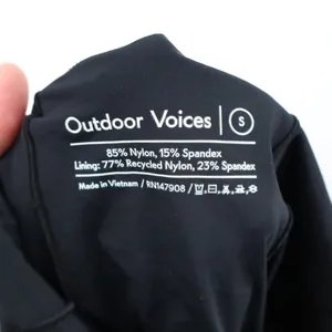 Outdoor Voices Mini Dress Womens S Black Stretch Square Neck Cross Back Pullover thumbnail 3
