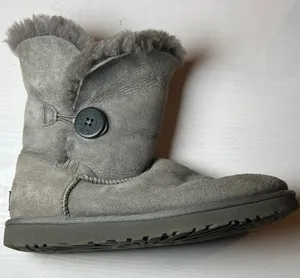 UGG Classic Gray Sheepskin Boots thumbnail 1