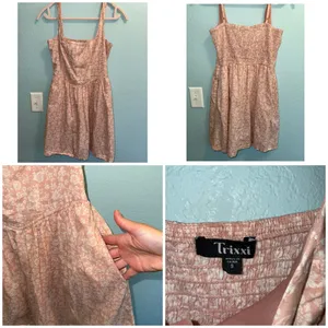 Trixxi Pink Floral Dress thumbnail 2