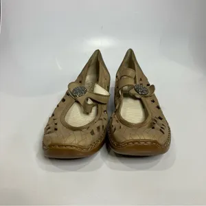 Rieker Doris 75 cut out shoes‎ tan size 40 thumbnail 3