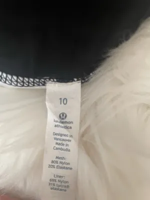 lululemon athletica Lululemon City Sky Run By Short Sz 10 In Black / Dottie Tribe White Black thumbnail 8