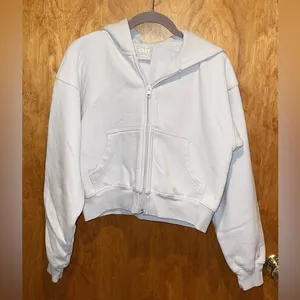 TNA Aritzia Cozy Boyfriend Fleece Cropped Jacket thumbnail 1