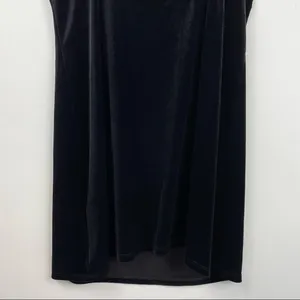Y2K Victoria’s Secret Black Velvet Beaded Slip Dress Mini Sz Large thumbnail 9