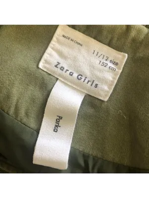Zara green jacket cargo parka edgy studs relaxed snap boho rocker grunge punk 12 thumbnail 16