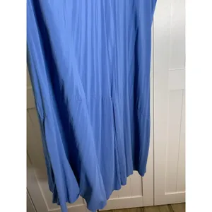 Love X Design Maxi Dress XL Blue Rayon Boho Flowy Tiered Tie Shoulder Resort thumbnail 10