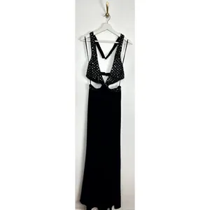 MAC DUGGAL Sequin Sheath Gown in Black Size US 6 thumbnail 3