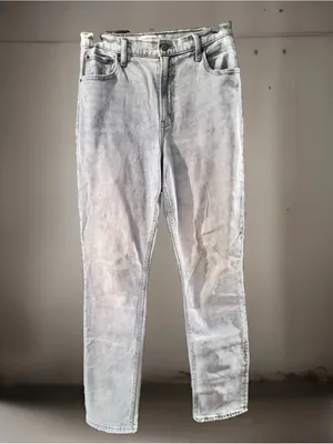 Abercrombie & Fitch Ultra High Rise 90’s Slim Straight Jeans Light Wash Sz 29 thumbnail 5