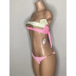 New. L*SPACE and PQ pink bikini. Large. Retails $172 thumbnail 6