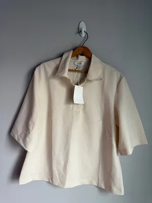 NEW COS minimal cotton polo shirt Medium thumbnail 2