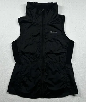 Columbia Black Puffer Vest Women’s Small Full Zip Lightweight Outdoor thumbnail 1