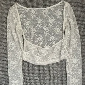Edikted white lace long sleeve bodysuit thumbnail 2