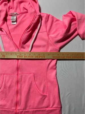 The North Face Pink Zip-Up Hoodie thumbnail 5