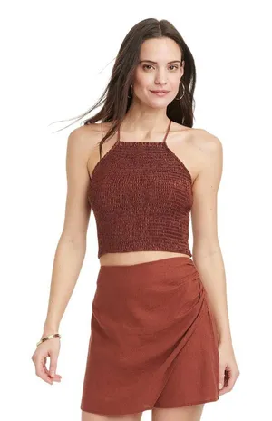 NWT A New Day Womens Apron Tank Top 89948001 Brown XL thumbnail 1