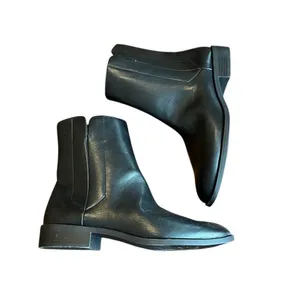 Loft flat ankle Women’s Black vegan leather ankle boots size 11 thumbnail 5