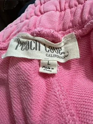 Peach Love California Pink Pearl-Embellished Athletic Shorts thumbnail 3