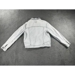American Eagle Denim Jacket Women Medium Button Up Light Wash‎ thumbnail 2