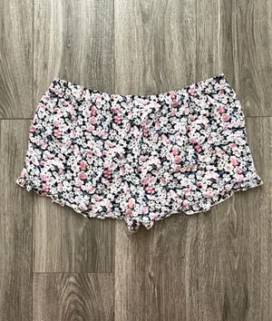 Floral Ruffled Lounge Shorts  thumbnail 5