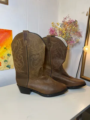 Cody James Western Boots Brown Size 5 thumbnail 3