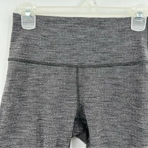 Lululemon Wunder Under Hi-Rise 28” Leggings 6 Variegated Knit Black Luon thumbnail 2