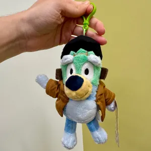 Disney Bluey Halloween Bundle 2 Backpack Purse Clip Plush Charm Bat Frankenstein thumbnail 5