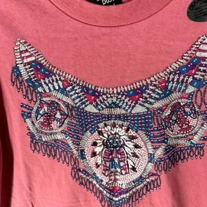 Diamond Dust Womens Tops Size‎ L Nashville Graphic Tee thumbnail 5