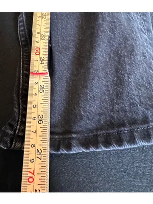 Abercrombie & Fitch High Rise Black Jeans Size 31 Short Straight thumbnail 11
