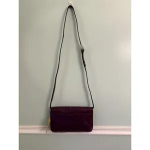 Patricia Nash Monta Leather Crossbody Clutch‎ Plum Small Size Purse Tooled thumbnail 2