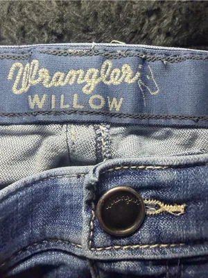 Wrangler Willow Ultimate Riding Jean Mid Rise Bootcut Embroidered Whiskered 34 thumbnail 7