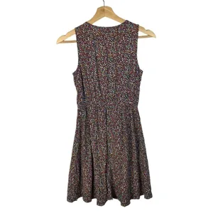 Old Navy Petite Navy Blue Colorful‎ Ditsy Floral Mini Dress XSP thumbnail 2