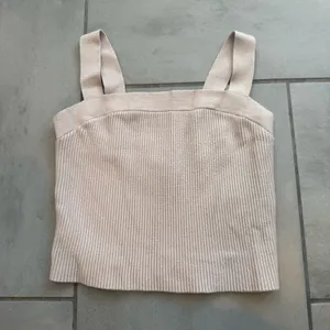 Abercrombie & Fitch Square Neck Ottoman Top in Beige thumbnail 2