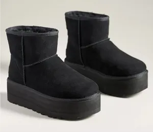 UGG Classic Mini Platform Boots In Black thumbnail 1