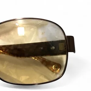 Coach Signature Monogram Sunglasses Morgan S573 Brown Tint Round Oversize Chic Classic Retro Designers Luxe Luxury thumbnail 9
