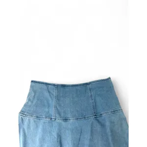 FREE PEOPLE| 12 | Women's Highlands Denim Skirt Short Mini Denim Blue Jean thumbnail 3