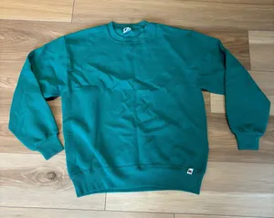 Vintage Russell Athletic USA Made Green Crewneck Sweatshirt Large thumbnail 1