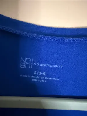 No Boundaries Royal Blue V-Neck Crop Top thumbnail 2