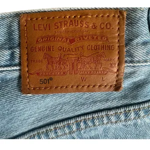 Levi's 501 Original Cut Off Denim Shorts Light Wash High Rise Frayed Size 27 thumbnail 3