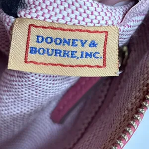 Dooney & Bourke Pink Pebbled Leather Small Shoulder Bag Purse Gold Logo Plate thumbnail 16