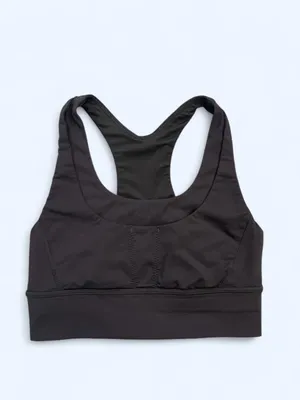 Lululemon Run Stuff Your sport Bra long line black activewear yoga Pilates gym 6 thumbnail 6