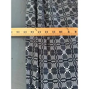 SJ Boho Large Black Green‎ Paisley Geometric Print Strapless Midi Made in USA L thumbnail 6