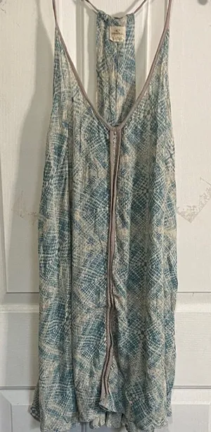 O'Neill Blue and Cream Textured Fabric thumbnail 1