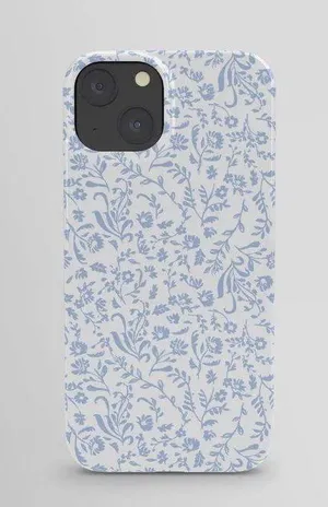 Society 6 Blue Floral Case thumbnail 1