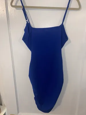 Royal Blue Bodycon Dress thumbnail 2