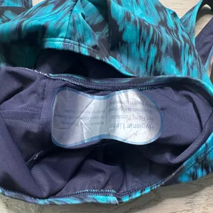 TYR Womens Controlfit One Piece Swimsuit Teal Blue Abstract UPF 50+ Size M‎ NWT thumbnail 7