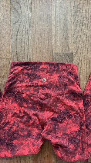 Lululemon Align Pant 28" *Lunar New Year Intricate Oasis Love Red Multi size 4 thumbnail 2