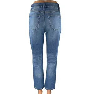 Rewash Women's Blue Medium Wash High Rise Straight Leg Denim Jeans Pants Size 24 thumbnail 3