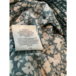 As You Wish XL Teal Floral Wide Leg Jumpsuit Puff Sleeve Boho Romper‎ thumbnail 15