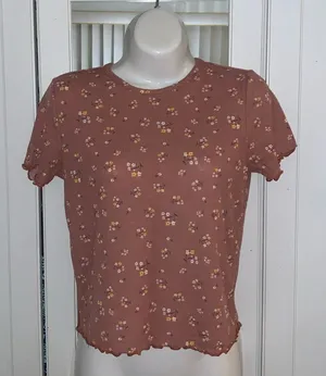 Floral Lettuce Edge Tee thumbnail 1